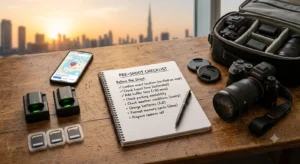 photography workflow - Pre-Shoot Checklist